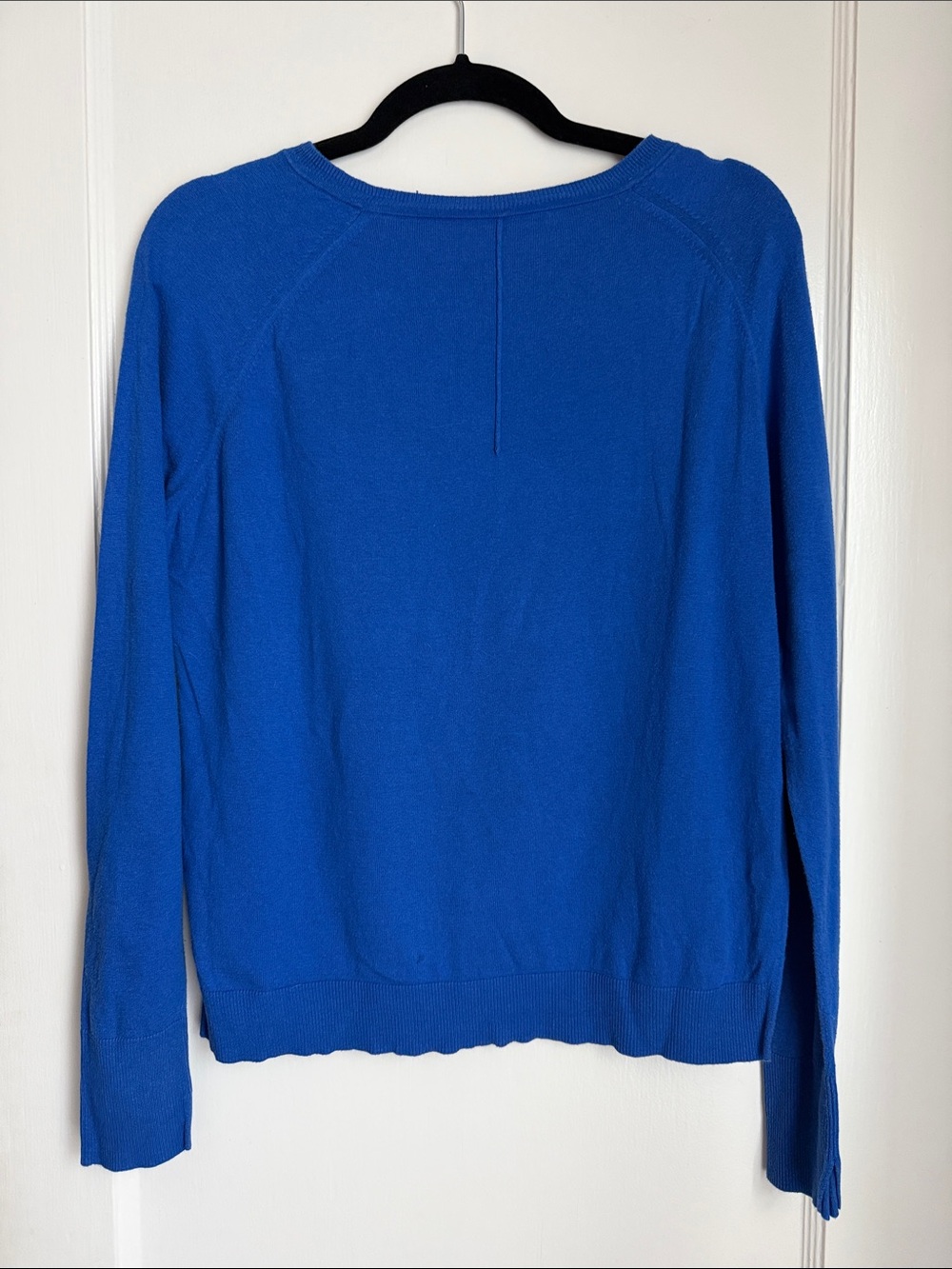Margaret O’Leary XS Cobalt Blue Lightweight Crewneck Sweater - Picture 3 of 5